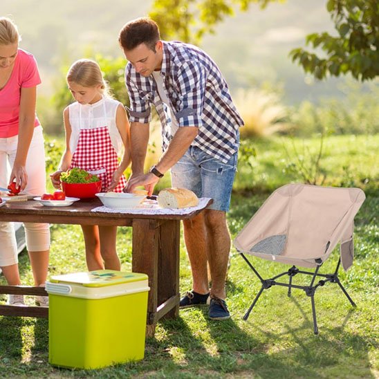 Chaise de camping Ultralégère | Chaise de camping Ultralégère | Chaise camping légère | Chaise pliante portable | Chaise camping compacte | Chaise légère extérieure | Chaise camping pratique