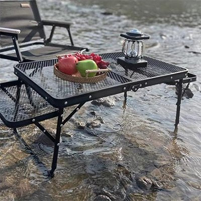 Table de camping pliable ultra-légère | Ajustable
